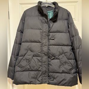 Ralph Lauren Charcoal Puffer Jacket